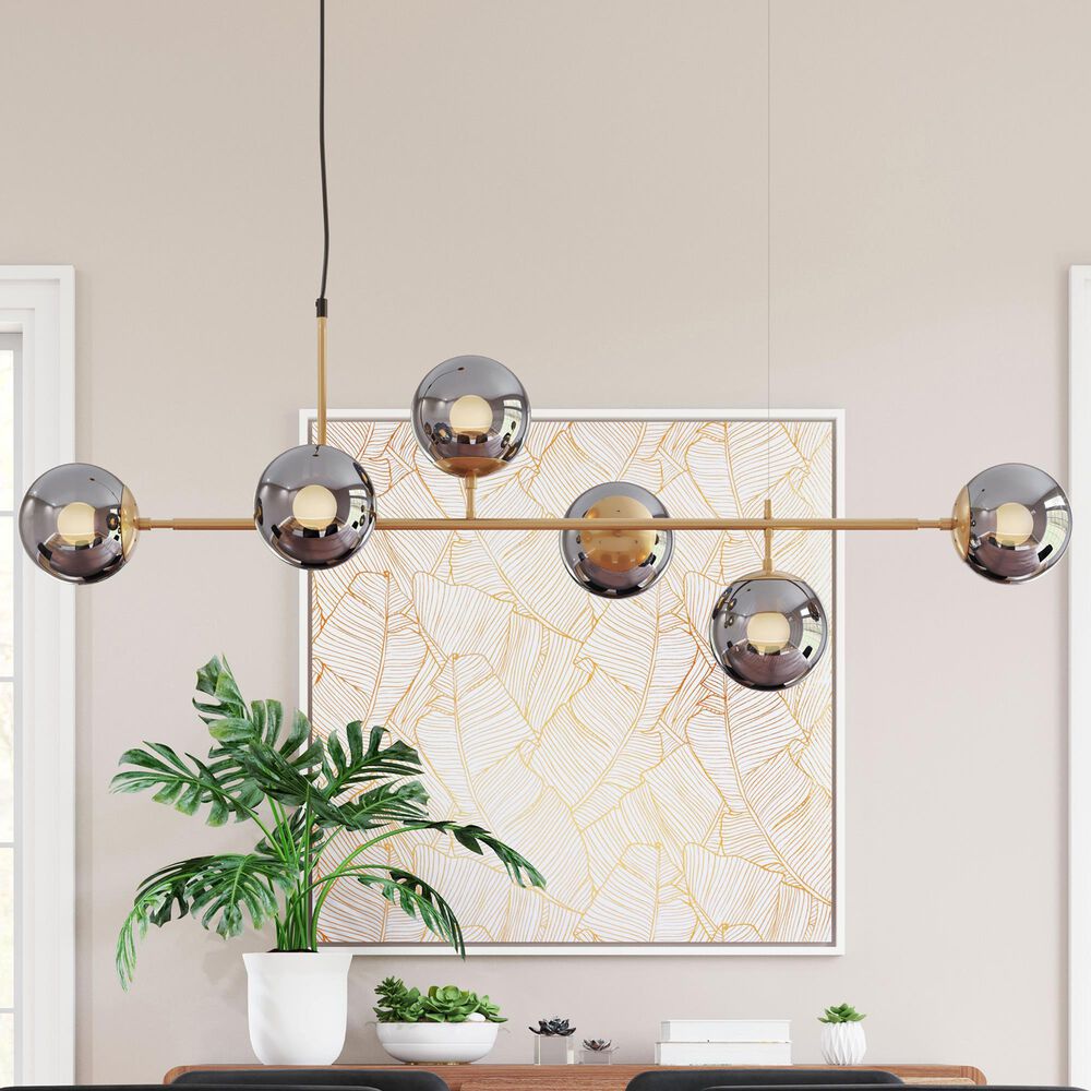 Zuo Modern Gisela Ceiling Lamp in Brass, , large