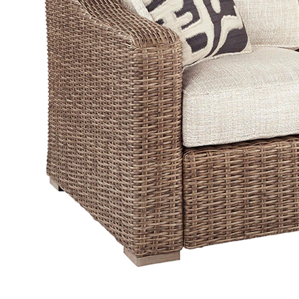 Signature Design by Ashley Beachcroft Sofa in Beige with Accent Pillows