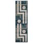 Momeni Edition 2"2" x 7"7" Blue Runner, , large