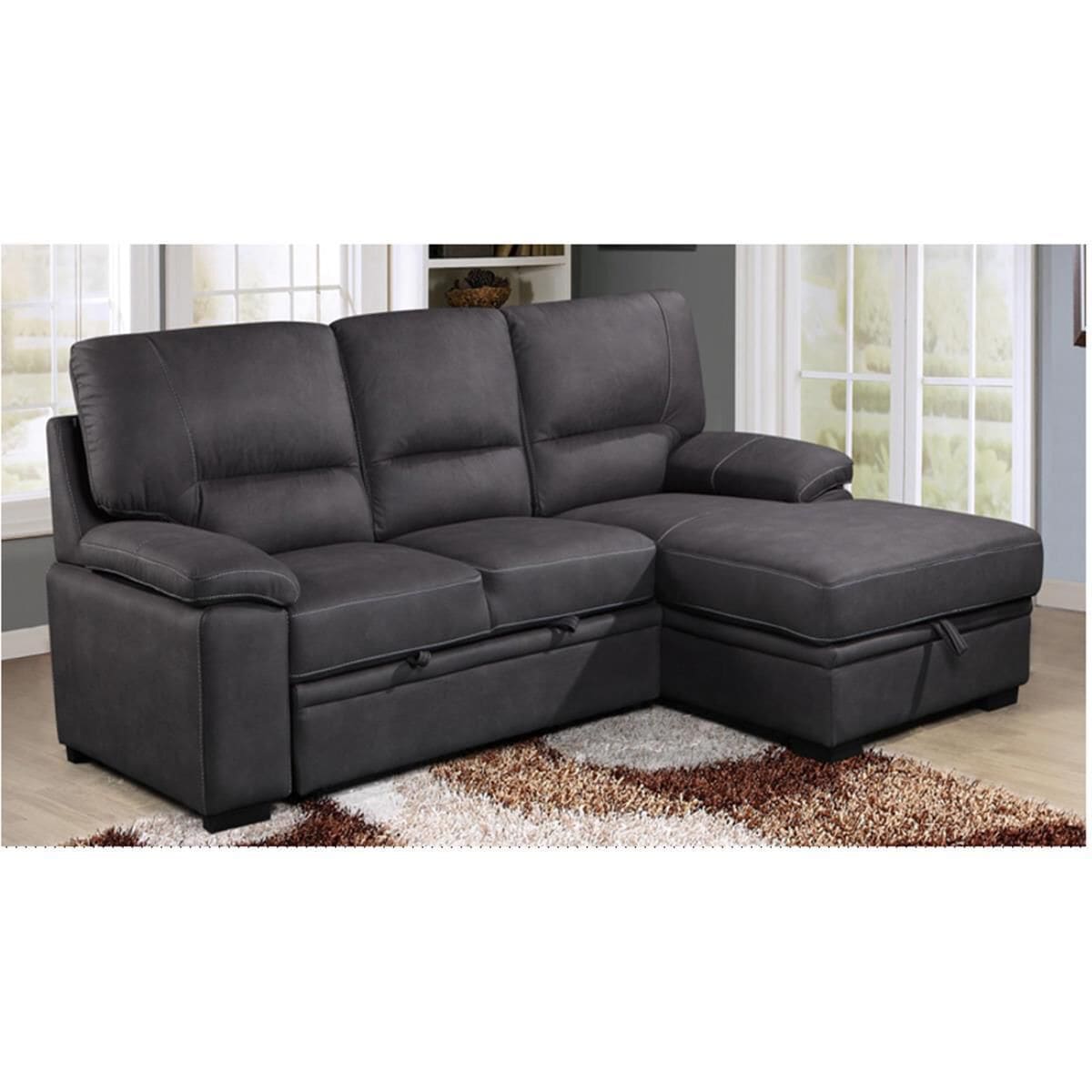 Amalfi leather sectional sofa with chaise sale
