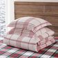 Levtex Waffle Plaid 3-Piece King/California King Comforter Set in Peppermint Red and Cream, , large