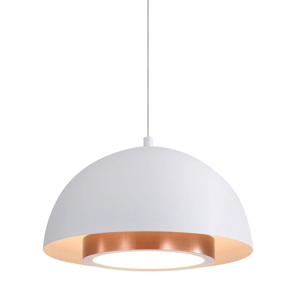 Golden Lighting Solsken 7" 1-Light Pendant in Sand White, , large