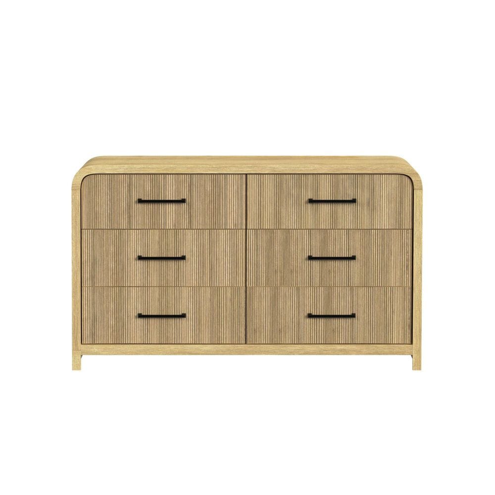 Mayberry Hill Ridgemont 5-Piece King Bedroom Set in Natural Brown, , large