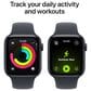 Apple Watch SE 3 (GPS) 44mm Aluminum Case with Sport Band - M/L in Midnight and 2-Year AppleCare+, , large