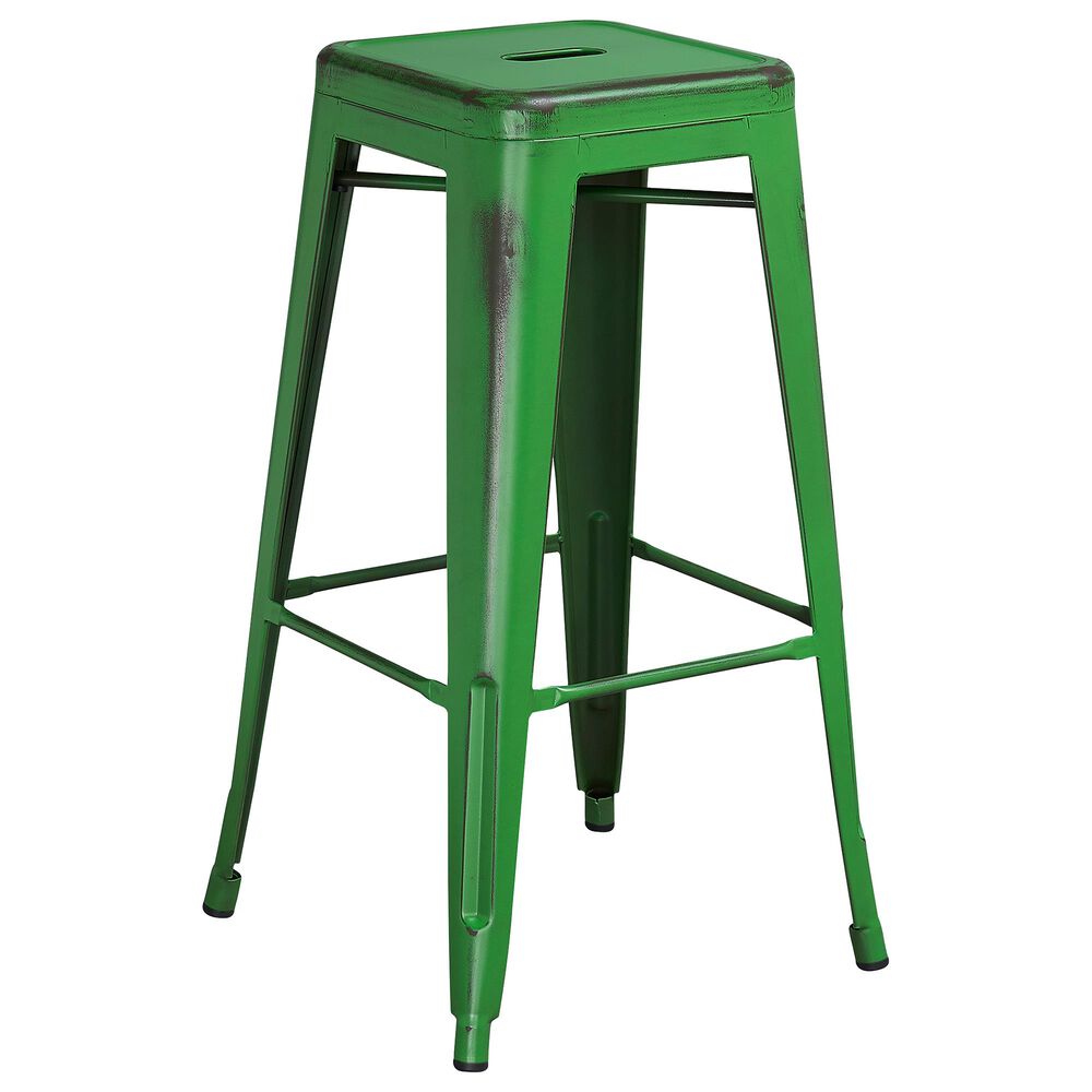 Flash Furniture 30" Barstool in Green, , large
