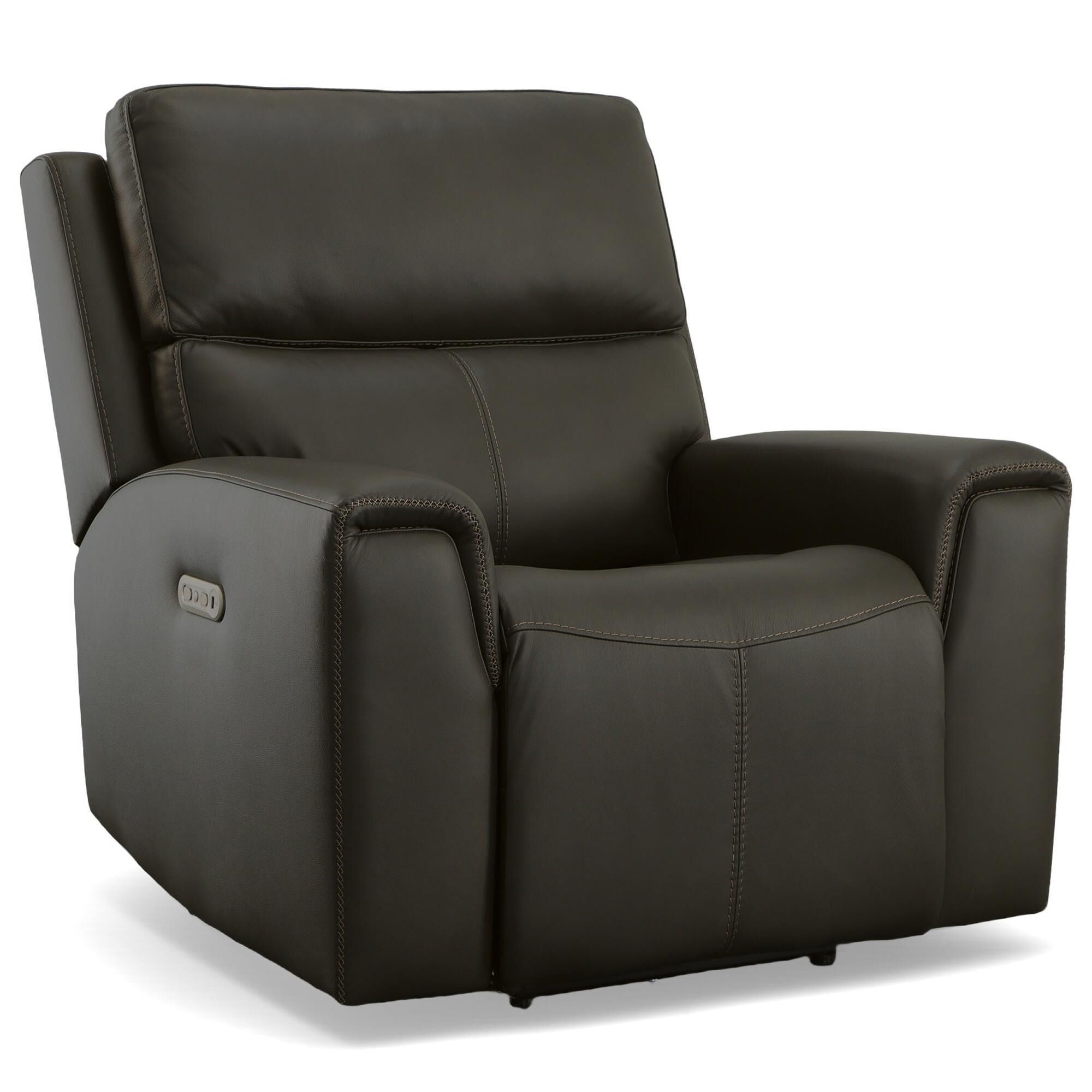 Flexsteel Jarvis Power Recliner with Headrest in Mica