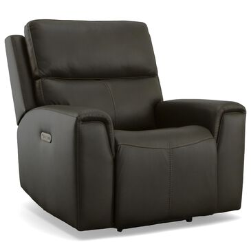 Flexsteel Jarvis Power Recliner with Headrest in Mica, , large