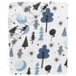 Lambs and Ivy Pooh Bear Fitted Crib Sheet in White and Blue, , large