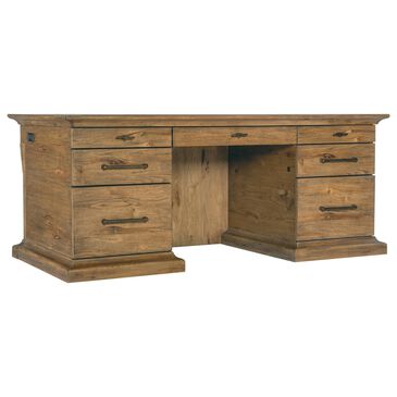 Hooker Furniture Big Sky Executive Desk in Vintage Natural, , large