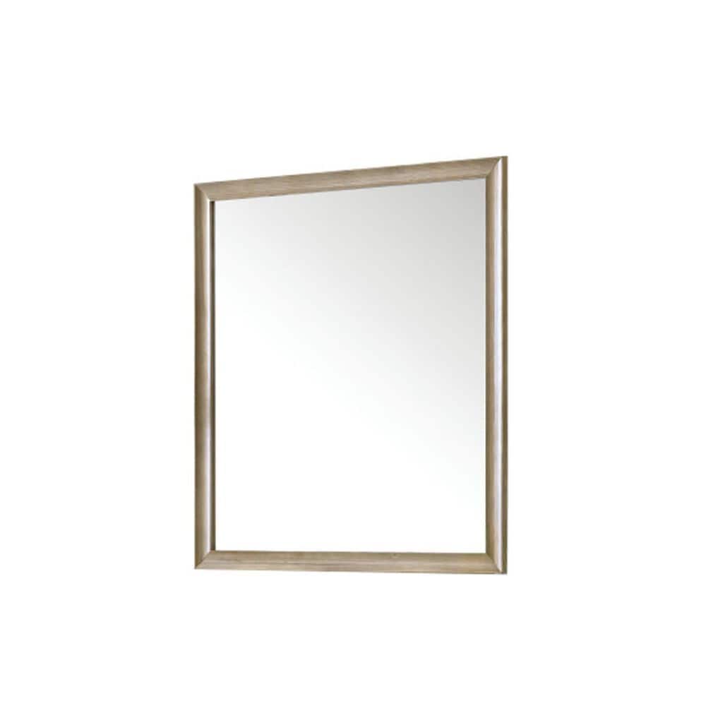 James Martin Vanities Glenbrooke 36&quot; Rectangular Mirror in Whitewashed Oak, , large