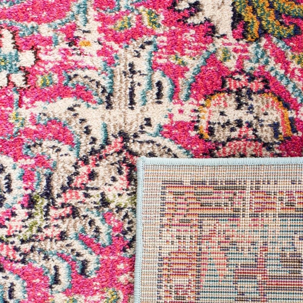 Safavieh Madison MAD447R 2&#39;2&quot; x 4&#39; Fuchsia and Teal Scatter Rug, , large