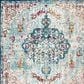Safavieh Madison MAD447K 5" Square Navy and Light Blue Area Rug, , large