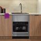 GE Profile Optional Under sink Trim Kit for Compact Dishwasher in Stainless Steel, , large