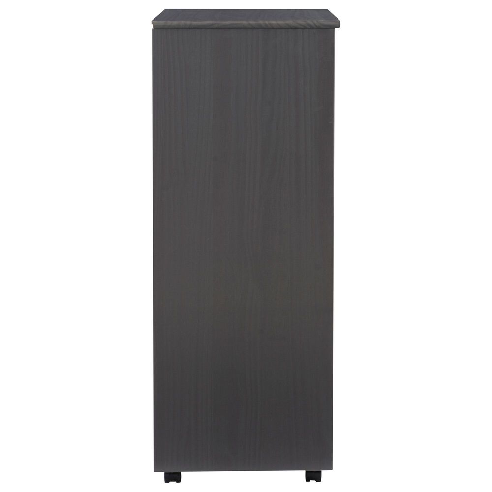 Linon Home Decor Cary 8-Drawer Rolling Cart in Grey, , large