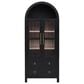 HOMLUX 71" Arched Kitchen Pantry Cabinet in Black, , large