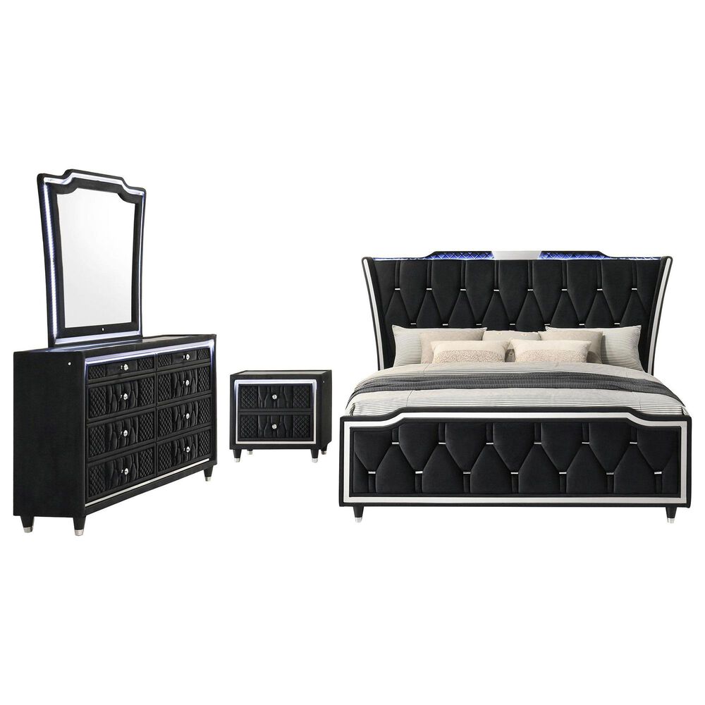 Pacific Landing Lorient Queen 4 Piece Set in Black, , large