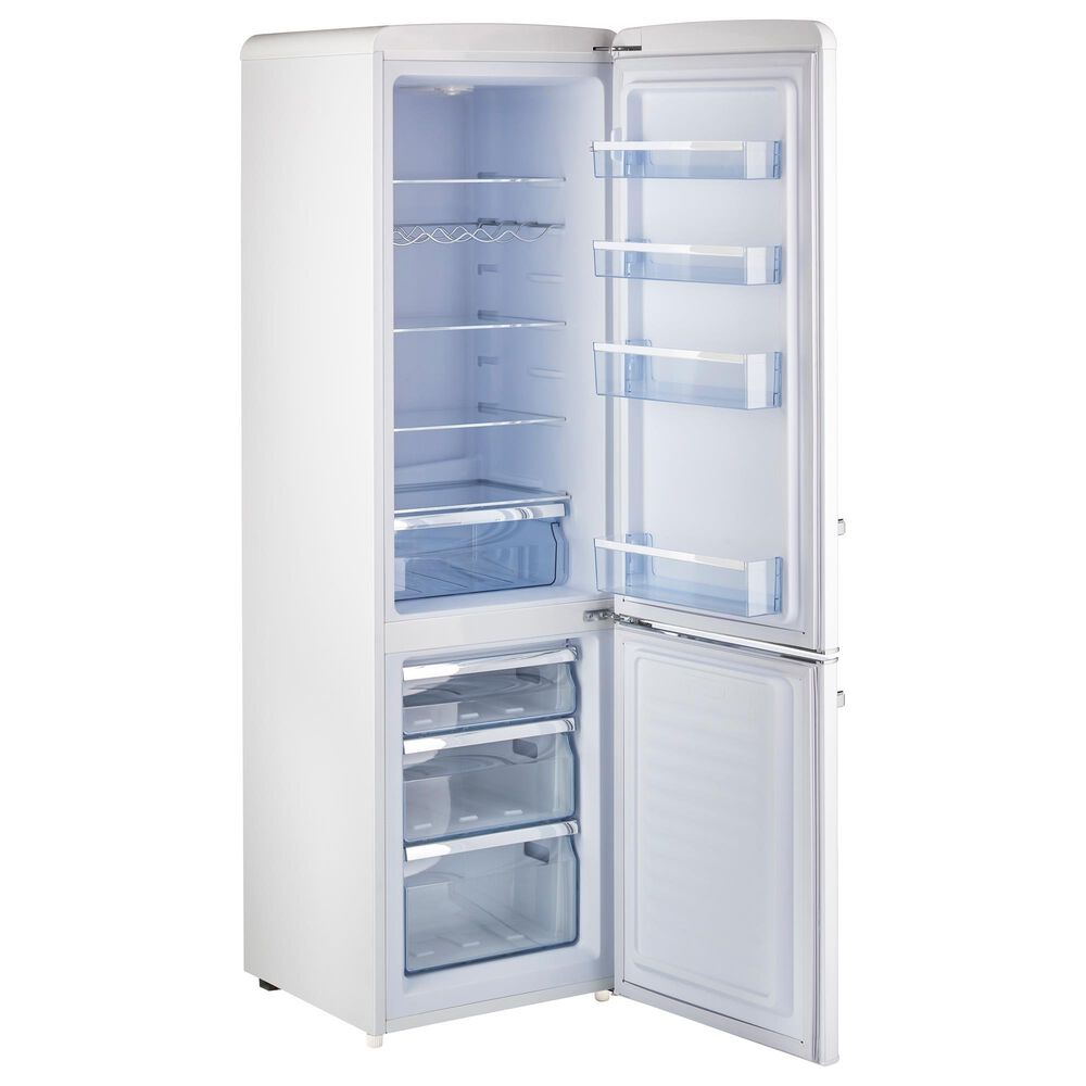Unique Appliances Classic Retro 9 Cu. Ft. Bottom Freezer Regfrigerator In Marshmallow White, , large