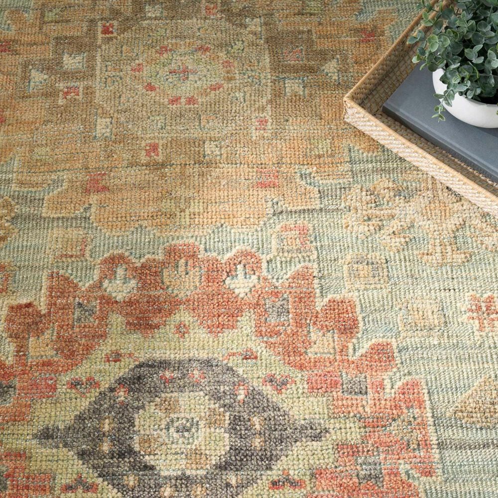 Nourison Heritage Vine HTV02 Light Blue 9&#39; x 12&#39; Area Rug, , large