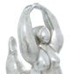 Maple and Jade 20" x 7" Dancing Women Sculpture in Silver, , large