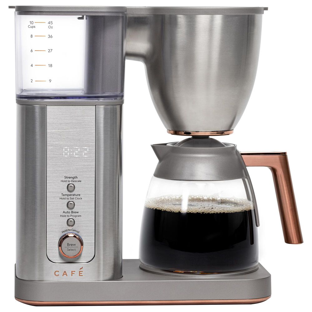 Cafe Specialty Drip Coffee Maker with Glass Carafe in Stainless Steel, , large