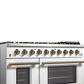 Forno Galiano 48" Freestanding Gas Range in White, , large