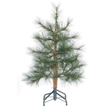The Gerson Company 3" Pre-Lit Hard Needle Tips Hinged Tree in Green, , large
