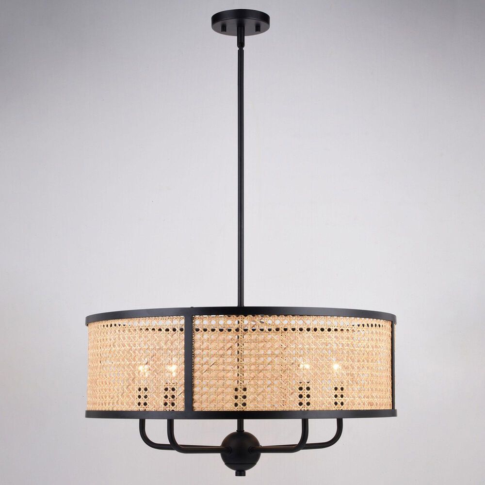 Vaxcel Berens 5-Light Pendant in Matte Black, , large