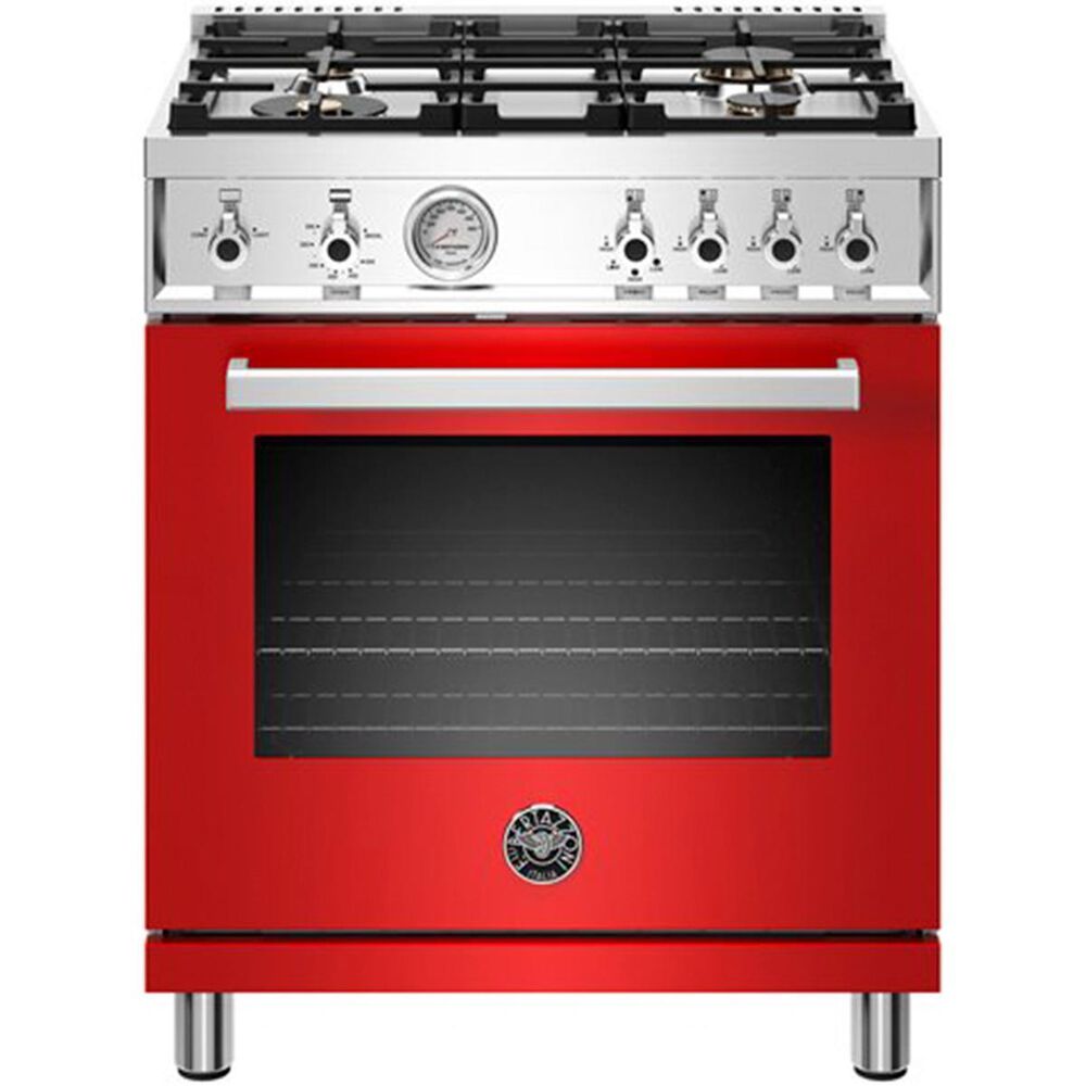 Bertazzoni 30 inch Range with 4 Brass Burners Nebraska Furniture Mart