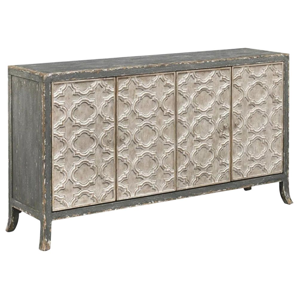 Linden Boulevard Rinna 4-Door Credenza in Gray, , large