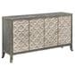 Linden Boulevard Rinna 4-Door Credenza in Gray, , large