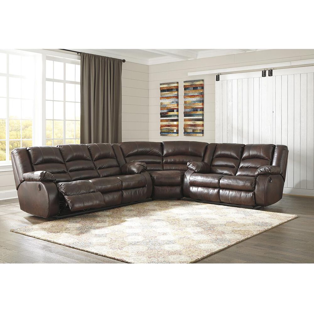 Signature Design by Ashley Levelland Reclining Sofa In Cafe, , large