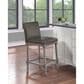 OSP Home Abbott 26" Counter Stool with Pewter Cushion in Brushed Grey, , large