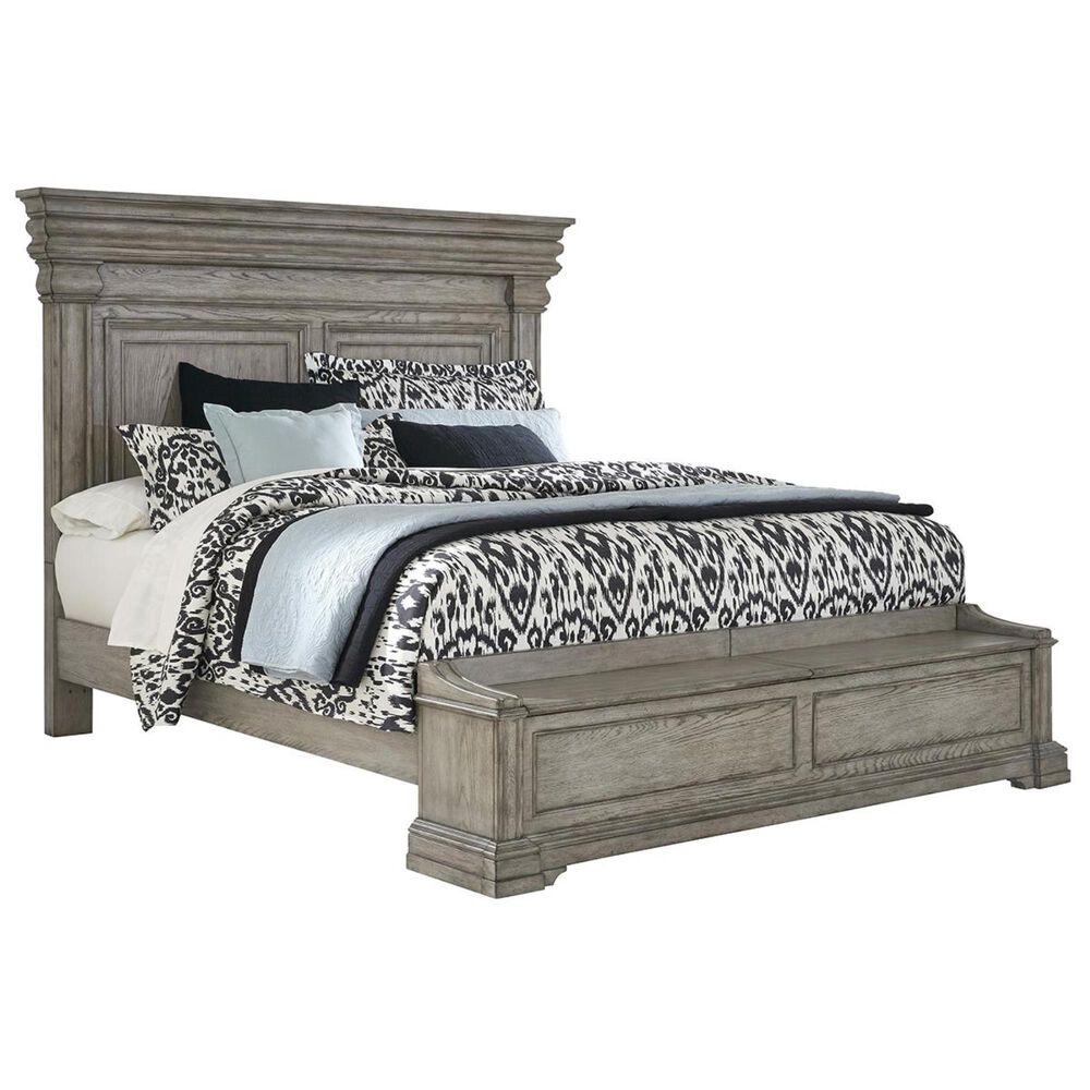 Chapel Hill Madison Ridge 4 Piece King Storage Bedroom Set in Bluff Gray, , large