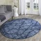 Safavieh Retro RET2144-6570 6" Round Blue and Dark Blue Area Rug, , large