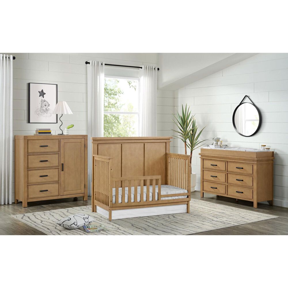 Oxford Baby Mystic Toddler Guard Rail in Honey, , large