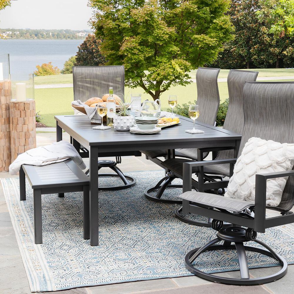 Homecrest Dockside 6-Piece Patio Set in Carbon, , large