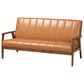Baxton Studio Nikko Stationary Sofa in Tan, , large