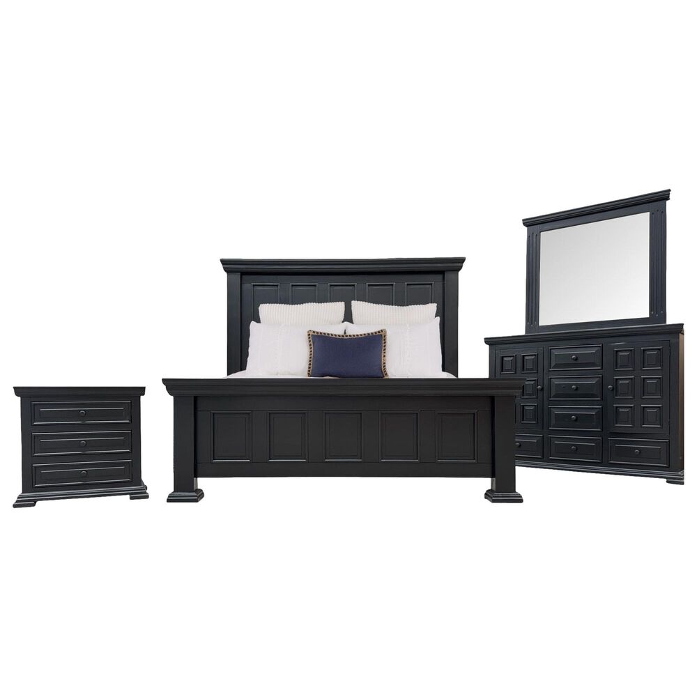 Woodland & Co Castle 4 Piece Queen Bedroom Set in Pure Merle, , large