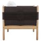 HOMLUX Outdoor Stationary Loveseat with Black Rope in Cream, , large