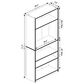 HOMLUX 5-Tier Display Bookshelf with Adjustable Shelves in White, , large