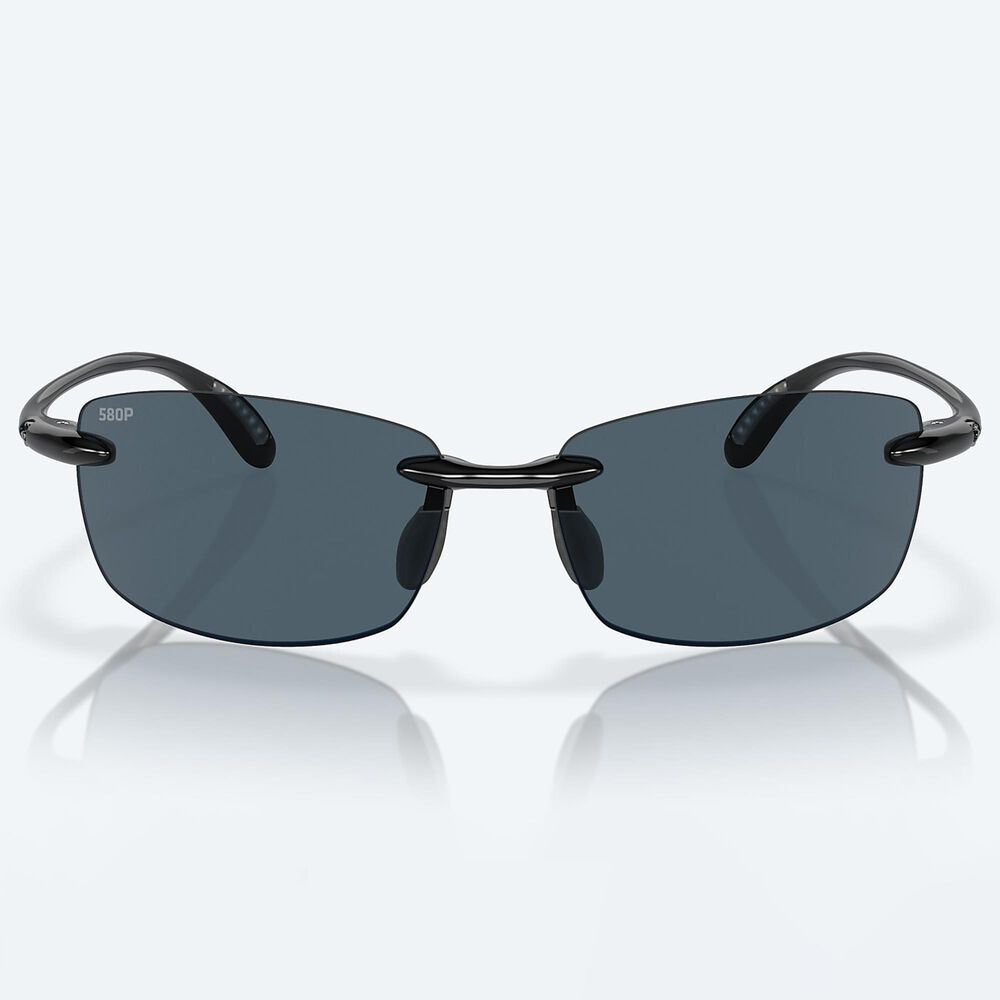 Costa Ballast Sunglasses with Gray Lenses in Shiny Black NFM