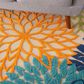 Nourison Aloha ALH05 5"3" Square Multicolor Indoor/Outdoor Area Rug, , large