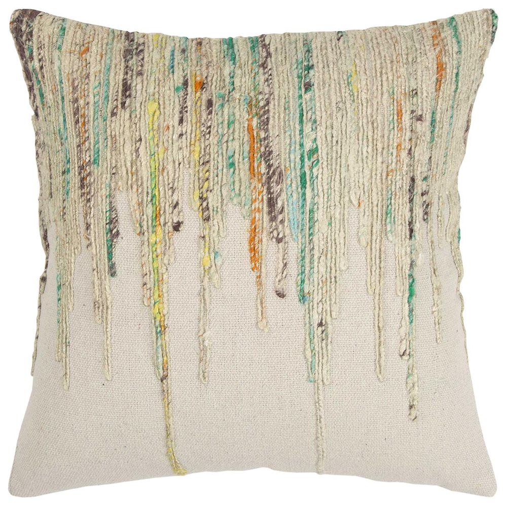 Rizzy Home 20" x 20" Poly-Fill Pillow in Tan with Multicolor, , large