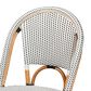 Baxton Studio Genica Side Chair in Black, White and Natural Brown, , large