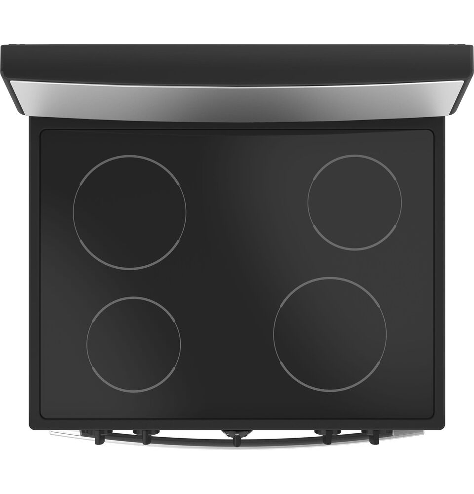 GE Appliances 30" Freestanding Self-Cleaning Radiant Front-Mount Range in Stainless Steel, , large