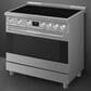 SMEG 4.45 Cu. Ft. Freestanding Electric Range in Stainless Steel, , large