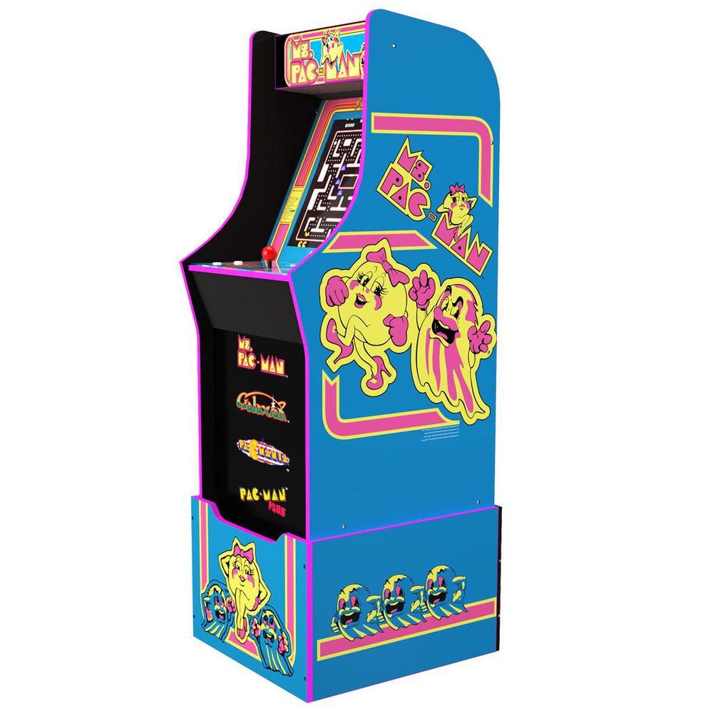Arcade1up 4' Ms. Pac-Man Arcade Game with Riser, , large