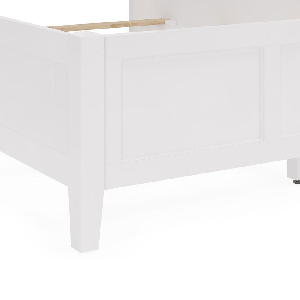 Urban Home Grace Queen Panel Bed in Snowfall White, , large