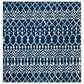 Safavieh Tulum TUL270N 6"7" Square Navy and Ivory Area Rug, , large