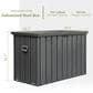 Hearth and Haven 200-Gallon Outdoor Storage Deck Box with Safe Air Rod in Dark Gray, , large